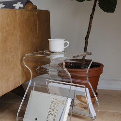 Şeffaf Pleksi Yıldız Yan sehpa