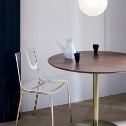 Şeffaf Pleksi Markus Gold Sandalye